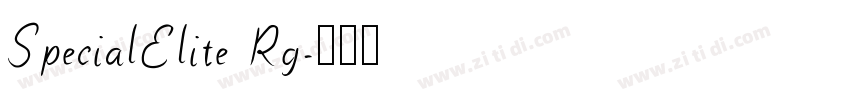 SpecialElite Rg字体转换